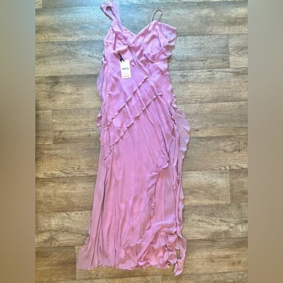 RARE!!! MANGO BLOGGER FAVE!!! Asymmetric Maxi Dress NWT - Picture 16 of 16